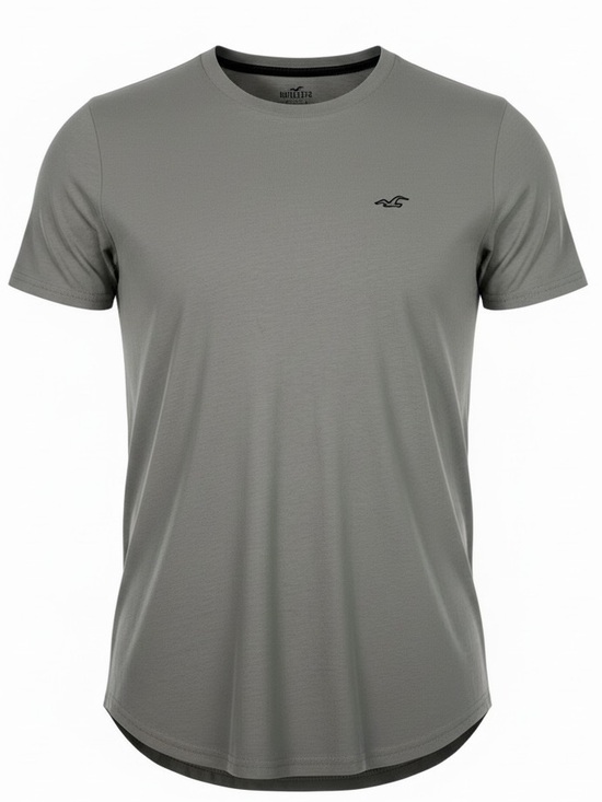 Other - Hollister Men’s Gray 100% Cotton Curved Hem Tee Soft Casual Basic Shirt M